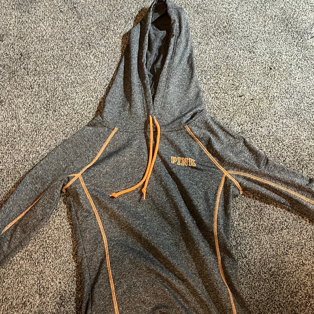 pink hoodie